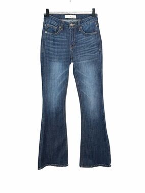 Kancan flare jeans size 24 dark wash denim western country festival boho classic